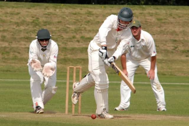 RG NMAC13-1213-2
Welbeck v Hosiery Mills at Sookholme on Sunday
Welbeck's Oliver Pringle who shared a century opening partnership with Taylor Wright