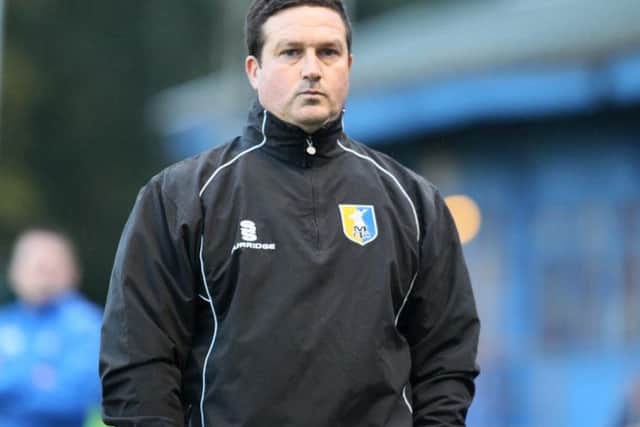Mansfield Town's Paul Cox  -Pic by:Richard Parkes