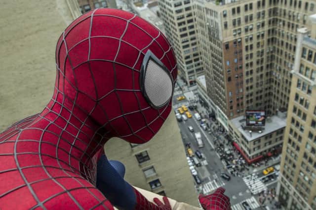 Undated Film Still Handout from The Amazing Spider-Man 2. Pictured: Andrew Garfield as pider-Man. See PA Feature FILM SpiderMan. Picture credit should read: PA Photo/Sony Pictures Entertainment. WARNING: This picture must only be used to accompany PA Feature FILM SpiderMan.