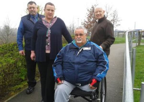 Roland Hassall has won support in his fight to make safer a footpath off Jubilee Way in Mansfield.