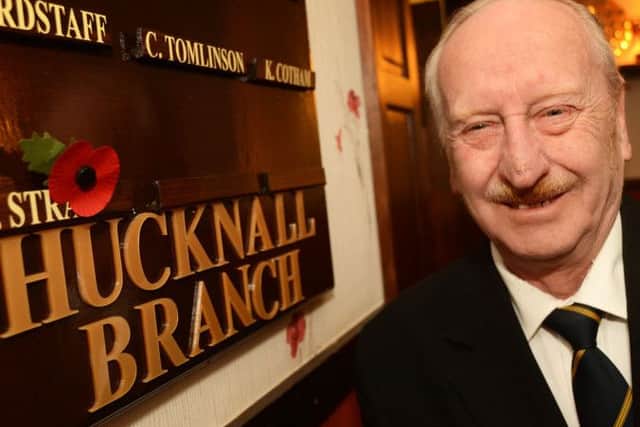 Hucknall Branch Royal British Legion celebrate their Poppy Appeal success, pictured is Poppy Appeal organiser, Barrie Straw.