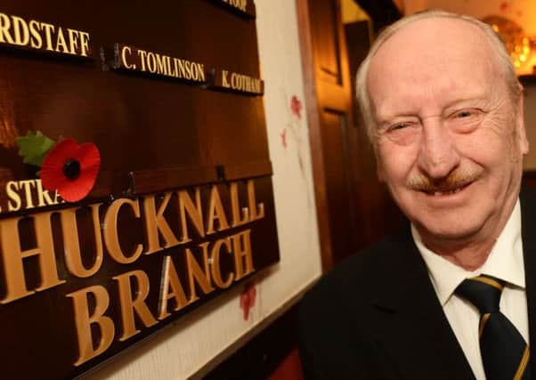 Hucknall Branch Royal British Legion celebrate their Poppy Appeal success, pictured is Poppy Appeal organiser, Barrie Straw.