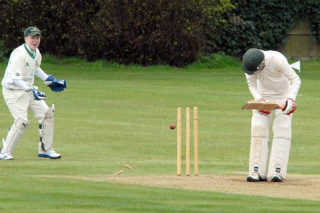 NMAC-Glapwell v Hucknall
Glapwell's Billy Davis looses his wicket