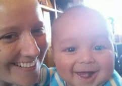 Julie Nyamande with her son Ethan, who is now six months old.