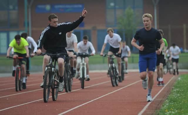 Ashfield School students doing charity triathlon in aid of Help For Heroes.