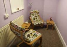 One of the two new therapy rooms named after founder Jacqui and in remembrance of Jodie, a member who committed suicide