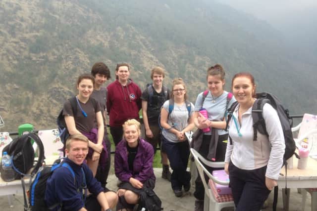 Students from Brunts School, Mansfield visited Nepal.