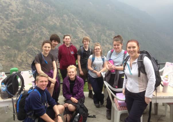 Students from Brunts School, Mansfield visited Nepal.