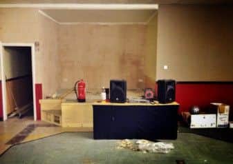 The club pictured during the renovation