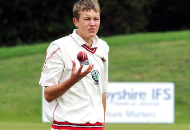 08-1846-1
Jake Ball, one of Welbeck Cricket Clubs bowlers against West Indian Cavaliers on Saturday