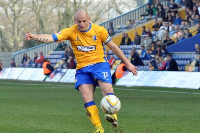 Mansfield Town v Wimbledon.Adam Murray