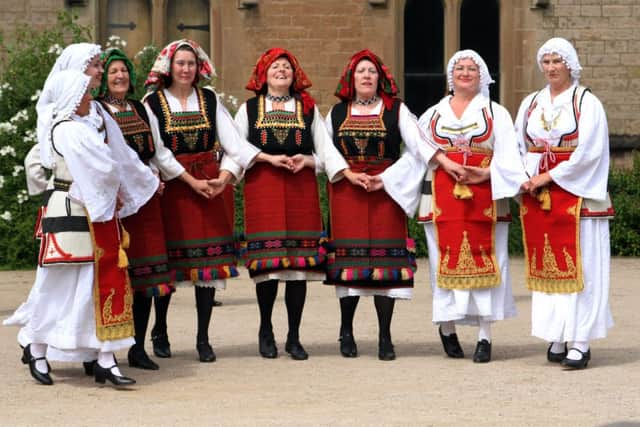 The Ellenismos Greek dance team entertained the visitors.