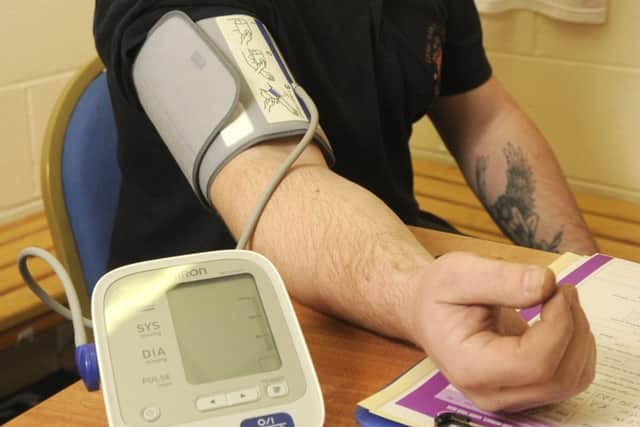 Blood pressure checks.