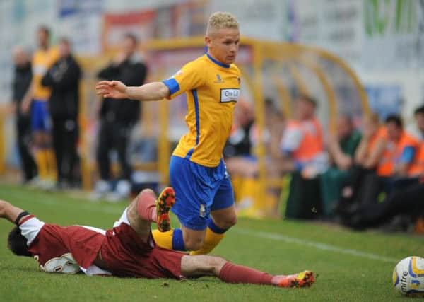 Mansfield Town action.
