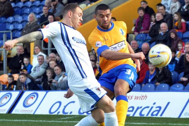 Mansfield Town v Wimbledon.Colin Daniel.