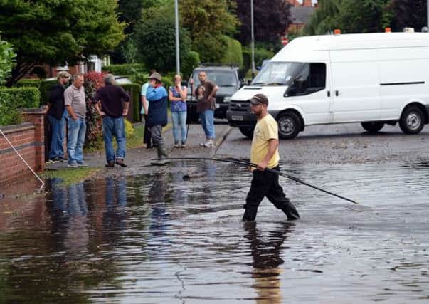 Hucknall flood.
Thoresby Dale flood.