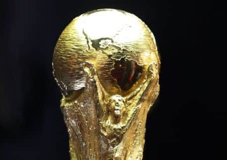 The World Cup trophy