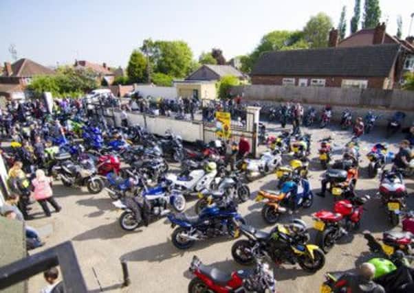 Bikers who attended Two Wheels' event raised more than £2,500 for the Lincs and Notts Air Ambulance.