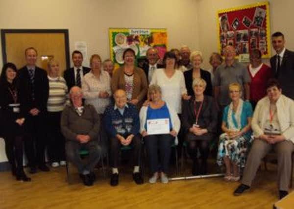 Ashfield Homes volunteers are thanked for their efforts at a special event in Annesley.