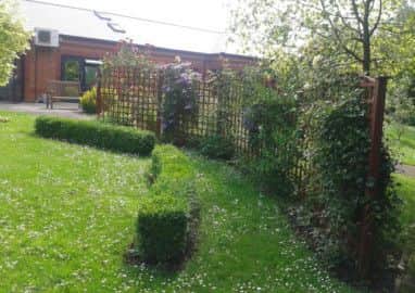 The garden at the John Eastwood Hospice.