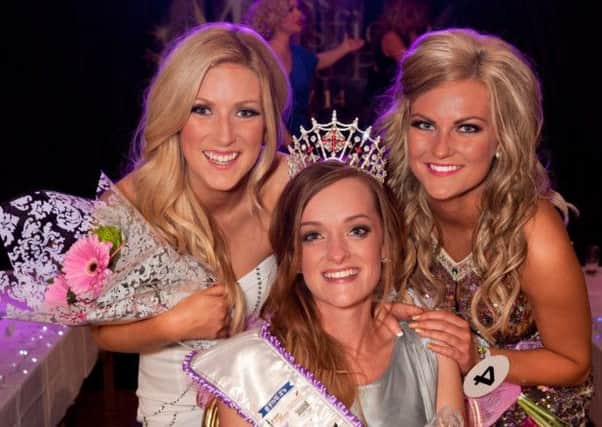 The Miss Mansfield andf Sherwod Forest, Grace Turner, with first runner-up Rebecca McAllister and second runner-up Sadie Hart, right.