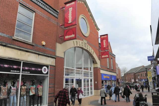 Sutton -in-Ashfield town centre. Idlewells Shopping Centre
