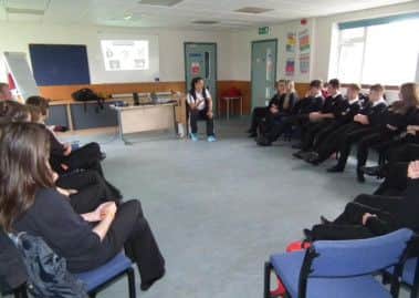 Olympic athlete Nicola Minichiello inspired pupils at Manior Academy.