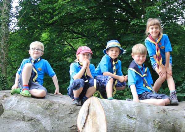 Scouts were invited to Hardwick Hall for a day of outdoor fun