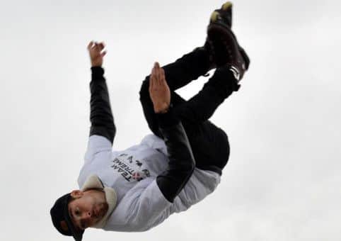 A skater shows his skills at the finale of the Active Ashfield Games at Kingsway Park, Kirkby.