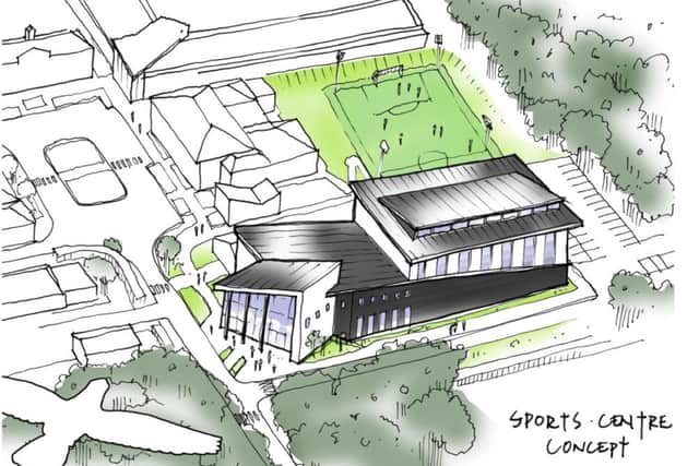The proposed new sports facility at Portland College.