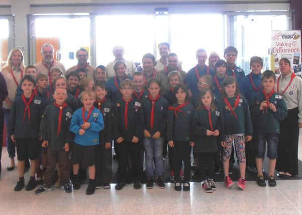 East Kirkby Scouts raised more than a £1,000 from their bag pack at Sainsbury's, Mansfield.