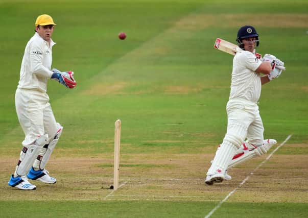 Aaron Finch (left) will line up for Yorkshire against Derbyshire at Chesterfield on Sunday.
