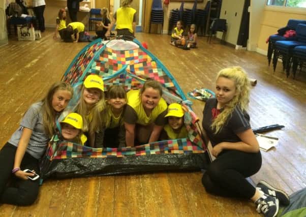 Brwonies at a taster session with Skegby Girl Guides