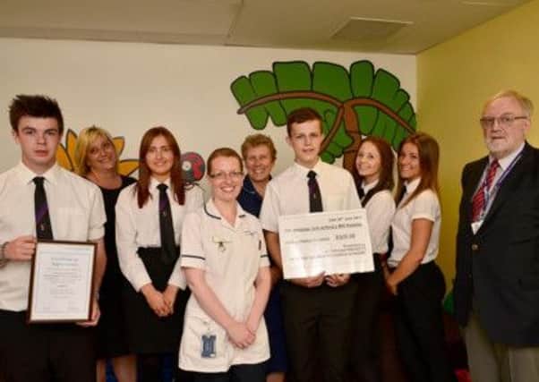 Samworth Academy students have raised £500 for King's Mill Hospital's Neonatal Intensive Care Uniit.