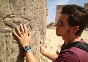 Callum's book on the work of Dr Alex Tanous took him to Egypt.