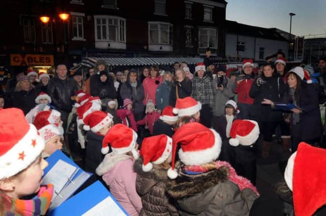 Sutton Christmas lights switch on