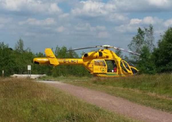 The Air Ambulance at Brierley Forest Park