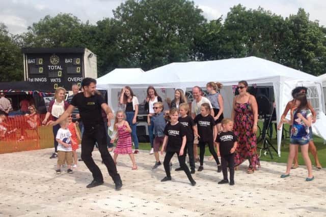 People put on their dancing shoes at Glapwell Carnival.