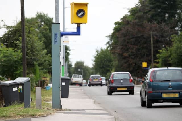 Speed camera on Watnall Road in Hucknall.