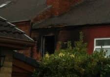 Pictured is the terrace house off Sookholme Road, Shirebrook, which set on fire in the early hours of Saturday, August 2.