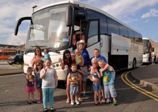 Taxi firm 6five2s and coach company McEwen's backed the 'fun run' to Skegness for local children and their families.
