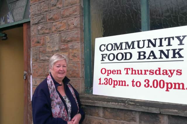 Elaine Moulton project manager of the  foodbank at St John's Church, Kirkby Woodhouse.