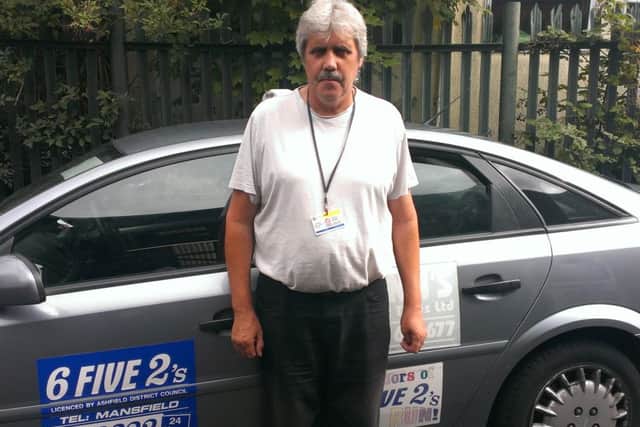 Mansfield taxi driver Ken Berry allegedly kidnapped by a man with a false firearm.