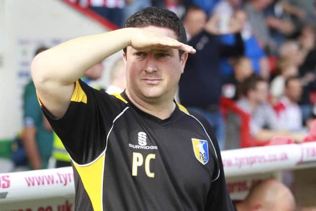 Mansfield Town manager Paul Cox -Pic by: Richard Parkes