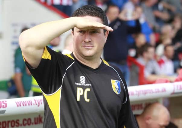 Mansfield Town manager Paul Cox -Pic by: Richard Parkes