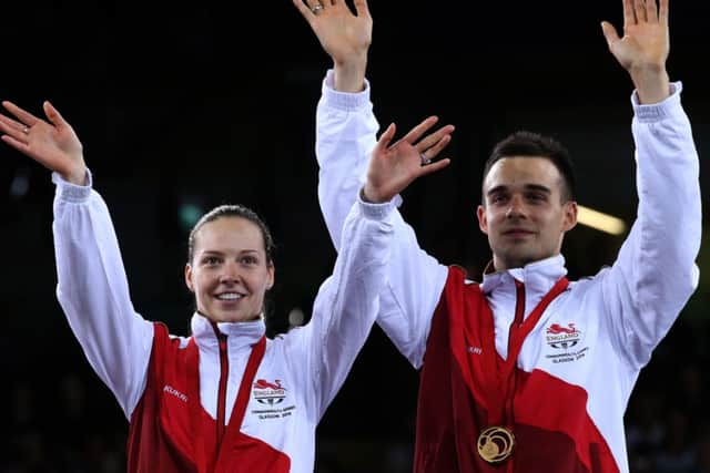 England's Chris Adcock and Gabby Adcock  Picture by Andrew Milligan/PA Wire.