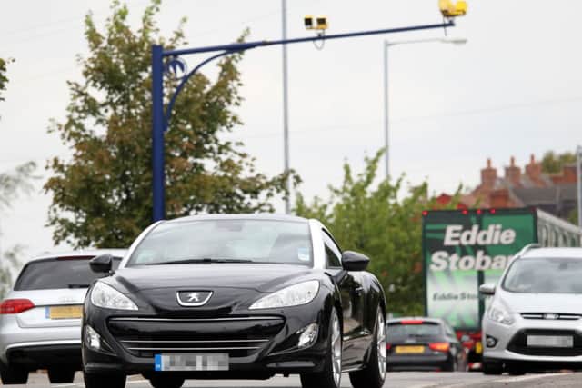Speed camera on Derby Road in Annesley.