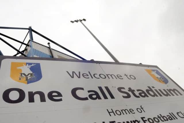The One Call Stadium, home of Mansfield Town FC.