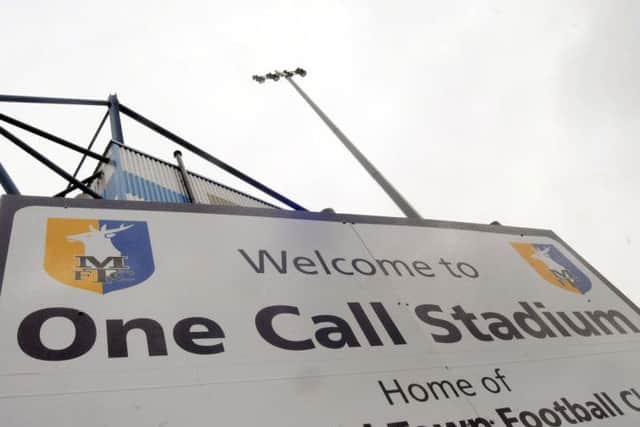 The One Call Stadium, home of Mansfield Town FC.