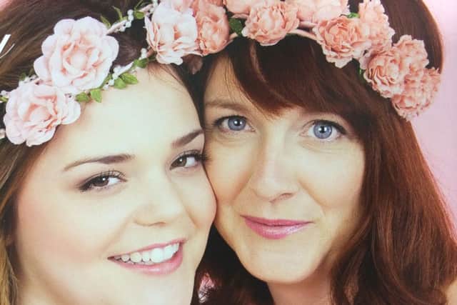 Cerys Hurt and daughter Abbie Hill tell their stories in the calendar.